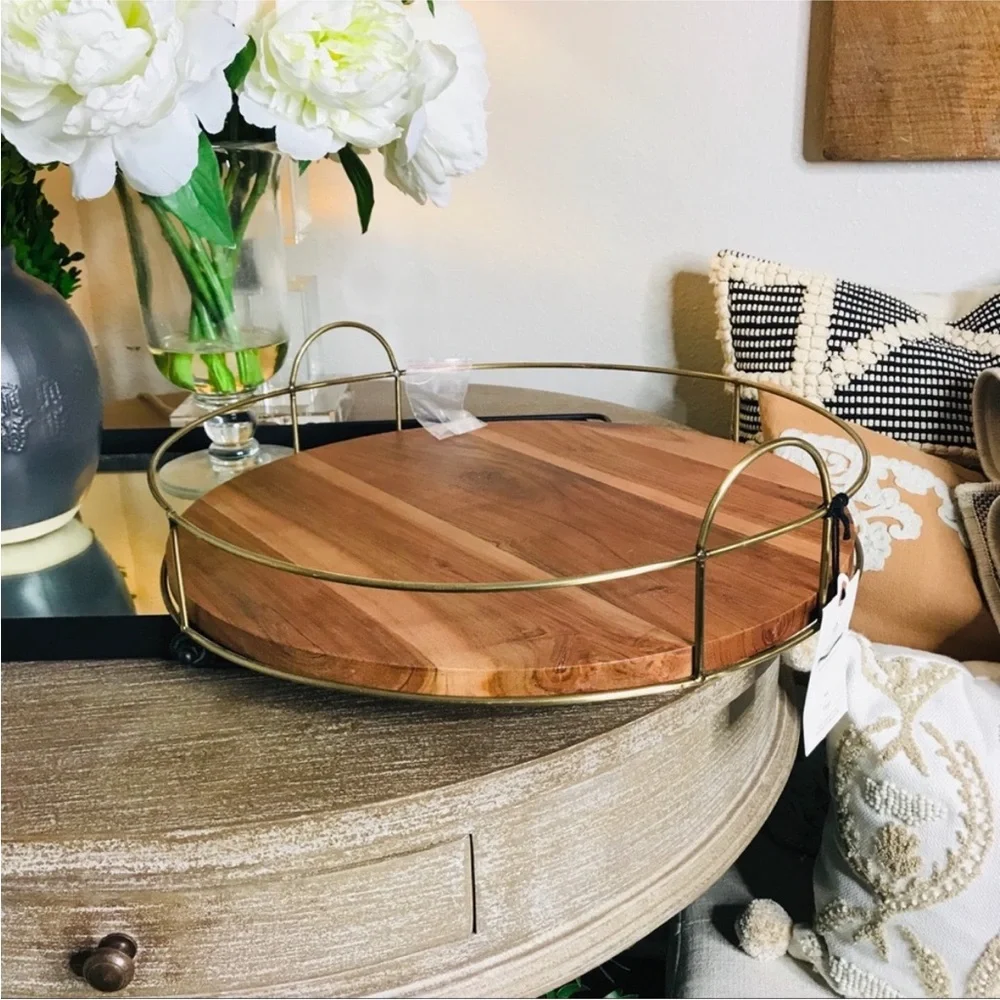 16” Wood and Metal Tray - Hearth & Hand™ with Magnolia